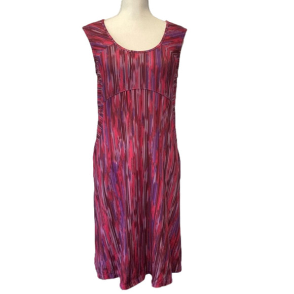 Prana Holly Dahlia Exercise Dress Print Keyhole Open Back - Picture 1 of 8